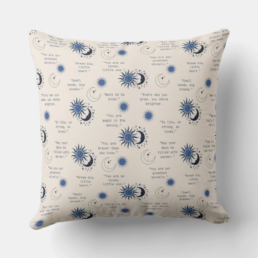 inspirational quotes for a baby kussen (Achterkant)