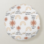 inspirational quotes for a baby rond kussen (Achterkant)