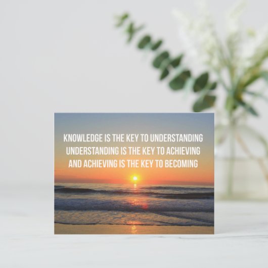Inspirational Quotes Postcards Briefkaart (Staand voorkant)