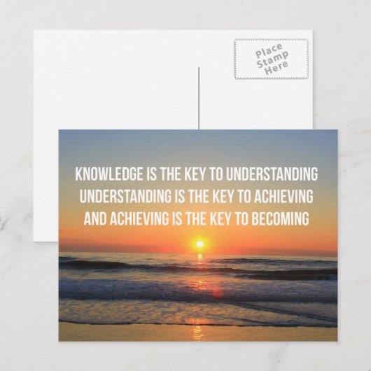 Inspirational Quotes Postcards Briefkaart (Voorkant / Achterkant)