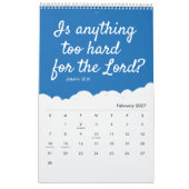 Inspirational Quotes | Typography 2026 Christian Kalender (Feb 2027)