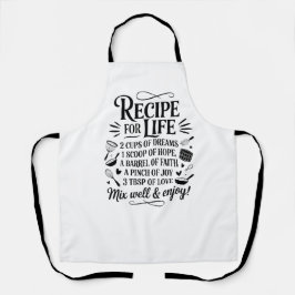 Inspirational Recipe for Life Quote Kitchen, Dream Schort