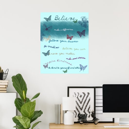 Inspirational Sayings Poster (Thuiskantoor)