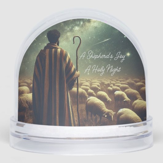 Inspirational Shepherd Flock Snow Globe Sneeuwbol (Voorkant)