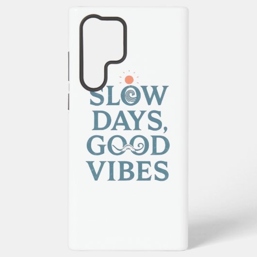 Inspirational Simple Living and Good Vibes Samsung Galaxy Hoesje (Achterkant)