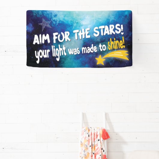 Inspirational Star Teacher Classroom Spandoek (Insitu)