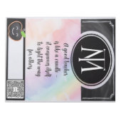 Inspirational Teacher QR Notepad Notitieblok (Voorkant)