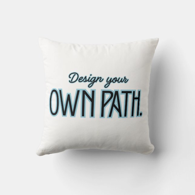 Inspirational Throw Pillow – Minimalist Motivation Kussen (Achterkant)