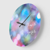 Inspirational Time To Sparkle Wall Clock Grote Klok (Hoek)