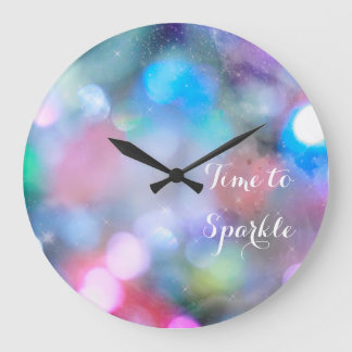 Inspirational Time To Sparkle Wall Clock Grote Klok