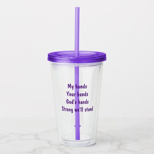 Inspirational Tumbler  Acryl Drinkbeker (Voorkant)