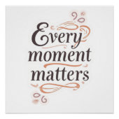 Inspirational typography art perfect poster (Voorkant)