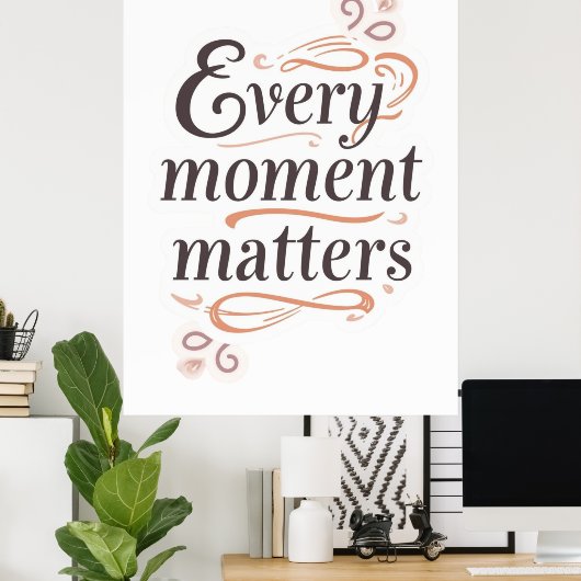 Inspirational typography art poster (Thuiskantoor)