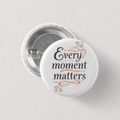 Inspirational typography art ronde button 3,2 cm (Voorkant /achterkant)