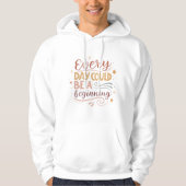 Inspirational Typography Design Hoodie (Voorkant)