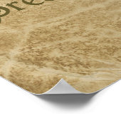 Inspirational Unicorn Quote Antique Parchment Poster (Hoek)