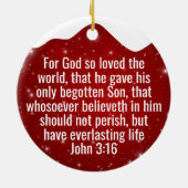 Inspirational Victory Cross Christian Decor  ⛪️ 🎄 Keramisch Ornament (Achterkant)