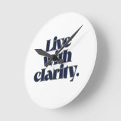 Inspirational Wall Clock – Modern Minimalist Ronde Klok (Hoek)