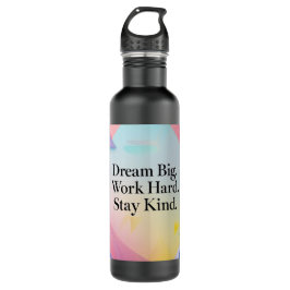 Inspirational Water Bottle – "Dream Big" Motivatio Waterfles