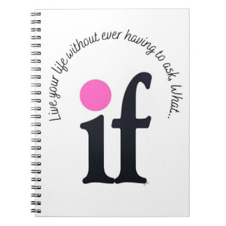 Inspirational 'What if' Notepad Notebook Notitieboek