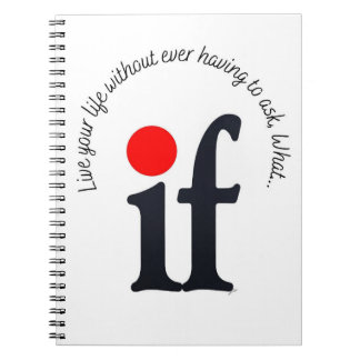 Inspirational 'What if' Notepad Notebook Notitieboek