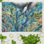 Inspirational Words about Whales Theedoek (Gevouwen)