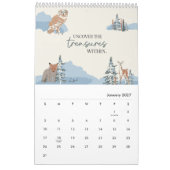 Inspirational words artist Flowers Watercolor Art  Kalender (Jan 2027)