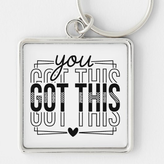 Inspirational You Got This Sleutelhanger (Voorkant)