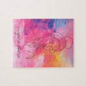 Inspire andere prachtige Woman Art-tekst Legpuzzel (Horizontaal)