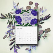 Inspire & Bloom 2025 Botanische|Motivatie quotes Kalender