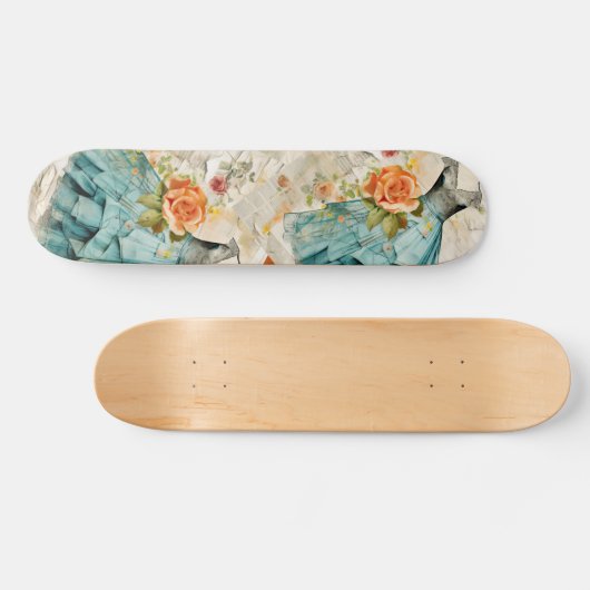  Inspire Blue Dress & Peach Roos Skateboard (Horizontaal)