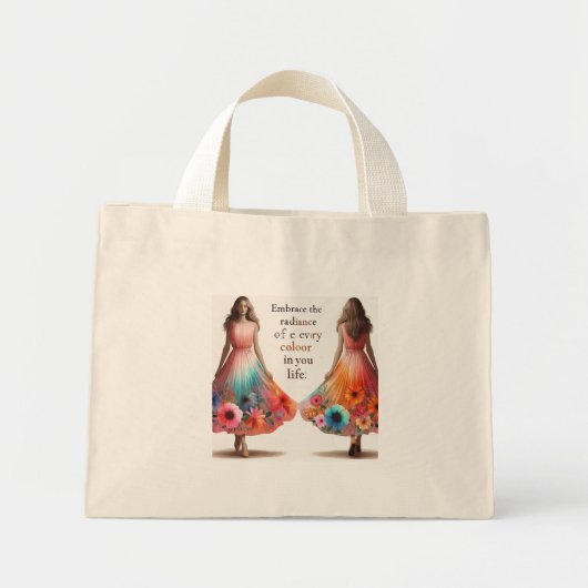 "Inspire & Carry Tas: Waar Mode samenkomt Mini Tote Bag (Voorkant)