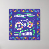 Inspire Change & Sustainability Goals Elegant Art Canvas Afdruk (Voorkant)