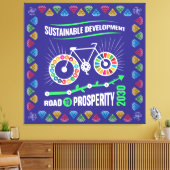 Inspire Change & Sustainability Goals Elegant Art Canvas Afdruk (Insitu (Woonkamer))