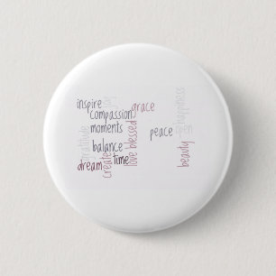 Inspire compassie ronde button 5,7 cm