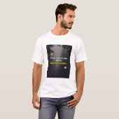 "Inspire & Conquer Motivatie Quote T-shirt" T-shirt (Voorkant volledig)