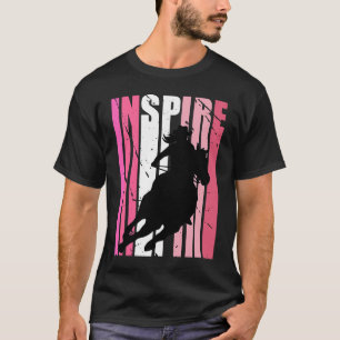 Inspire Cowgirl Hoed Cow Meisjes Rodeo Westers Ret T-shirt
