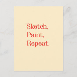 Inspire Creative Persistence With Typography Quote Briefkaart