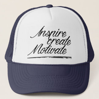 Inspire, creëer, motiveer trucker hoed trucker pet