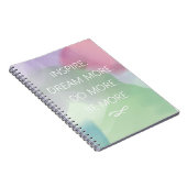Inspire Dream Quote Abstracte Waterverf Notitieboek (Rechterzijde)