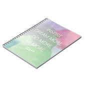 Inspire Dream Quote Abstracte Waterverf Notitieboek (Linkerzijde)
