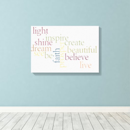 Inspire Faith Canvas Afdruk (Insitu (Houten vloer))