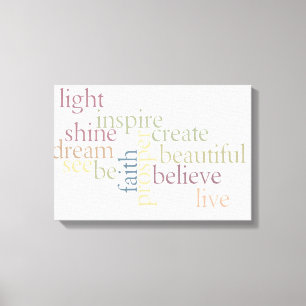 Inspire Faith Canvas Afdruk