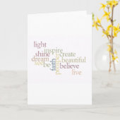 Inspire Faith Kaart (Gele Bloem)