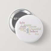 Inspire Faith Ronde Button 5,7 Cm (Voorkant /achterkant)