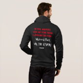 INSPIRE FAITHFUUT WARRIOR QUOTE VOOR HEM / HAAR ZI HOODIE (Achterkant volledig)