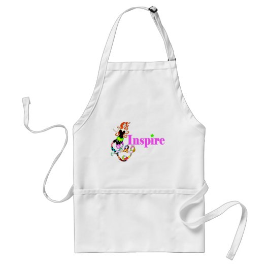Inspire Girly Mermaid Apron Standaard Schort (Voorkant)