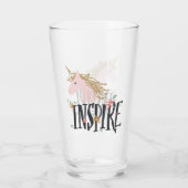Inspire | Gold Mane Unicorn Glas (Achterkant)
