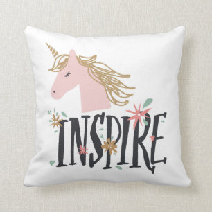Inspire Gold Mane Unicorn Kussen