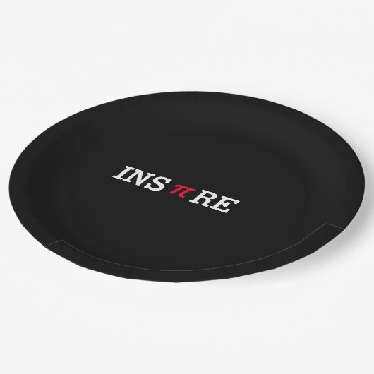 Inspire i Day wiskunde Wiskunde Geek aanpassen Papieren Bordje (Gekanteld)